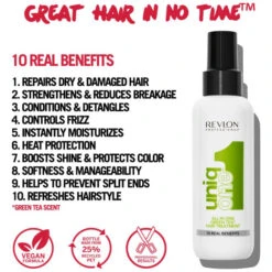 6 Sprays 10-en-1 Thé Vert UniqOne Revlon 150ML -Produits Capillaires 6 sprays 10 en 1 the vert uniqone revlon 150ml 3