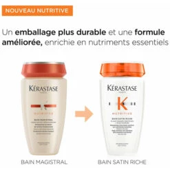 Bain Satin Riche Nutritive Kérastase 250ML -Produits Capillaires bain satin riche nutritive kerastase 250ml 6