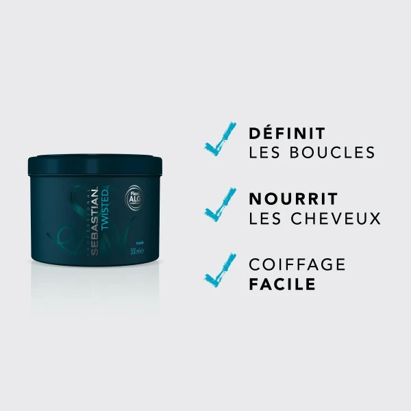 Masque Cheveux Bouclés Twisted Elastic Treatment Sebastian 500ML 4 Masque Cheveux Bouclés Twisted Elastic Treatment Sebastian 500ML – Image 2