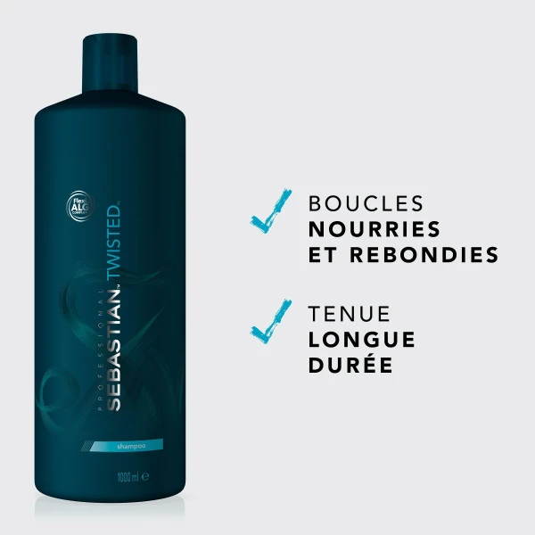 Shampooing Cheveux Bouclés Twisted Elastic Cleanser Sebastian 1L 4 Shampooing Cheveux Bouclés Twisted Elastic Cleanser Sebastian 1L – Image 2