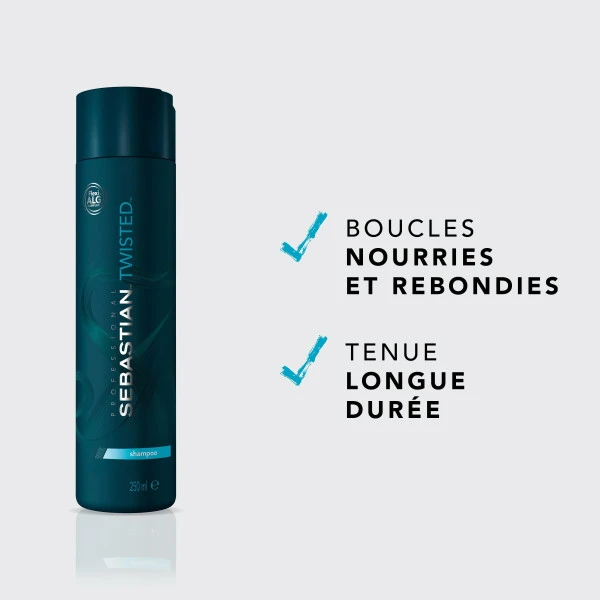 Shampooing Cheveux Bouclés Twisted Elastic Cleanser Sebastian 250ML 4 Shampooing Cheveux Bouclés Twisted Elastic Cleanser Sebastian 250ML – Image 2